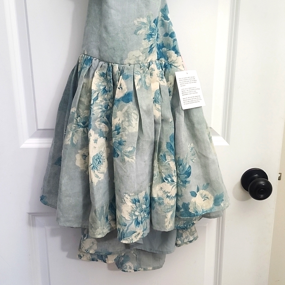 NWT ASOS BLUE FLORAL DRESS SIZE US 6 - Picture 8 of 16